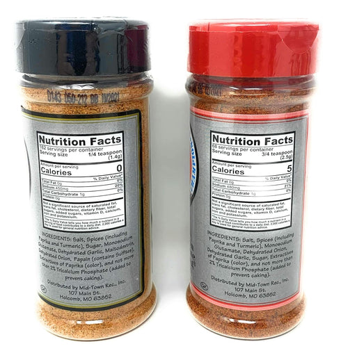 BBQ 2 Pack: Shake-On Bar-B-Que Seasoning - 6 oz, Backyard Steak Shake - 8 oz.