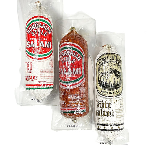 Sibiu, Csabai, Teli Salami, Hungarian and Romanian, Pork and Paprika Brand Dry