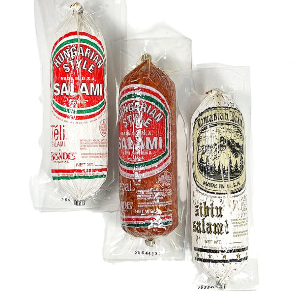Sibiu, Csabai, Teli Salami, Hungarian and Romanian, Pork and Paprika Brand Dry