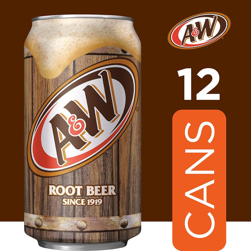 12 oz 12 pack A&W Root Beer Soda, fl cans