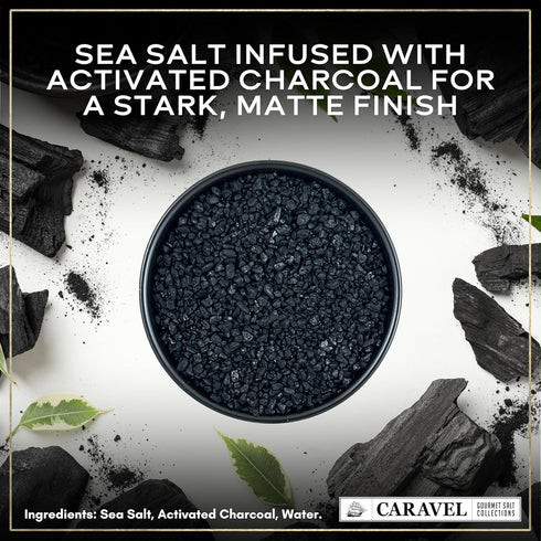 4 oz Black Lava Hawaiian Sea Salt for Seasoning, Grilling, and Finishing Mild, Smoky Black Salt with Activated Charcoal