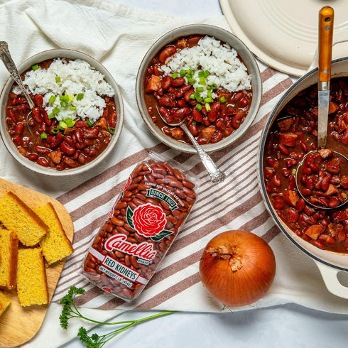 1 (Pack 2) Camellia Brand Dried Red Kidney Beans Premium Non-GMO Dry Beans for Red Beans and Rice, High Protein