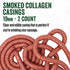 LEM Products Clear Smoked Collagen Casings, 19mm, 2-Pack, Edible Sausage Casings, Stuffs 16 Pounds