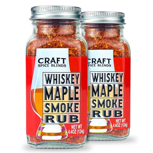 Craft Spice Blends, Whiskey Maple Smoke Rub 2 Pack, All Natural