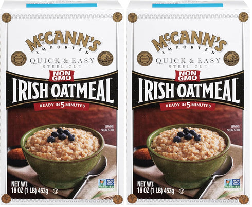 McCann's Irish Oatmeal, Quick & Easy Steel Cut Oats, 16 Ounce (Pack