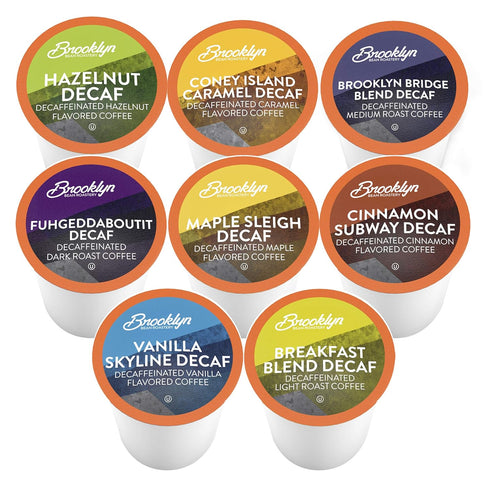 Pack 2.0 40 Count, Brooklyn Beans Coffee Pods, Assorted Decaf Variety - Compatible with Keurig K Cup Brewers Including
