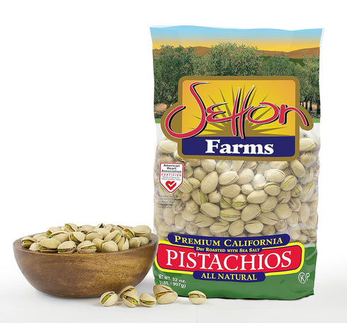 Setton 2lb 32 Oz Farms Roasted and Salted Premium California Pistachios Bag Certified NonGMO Gluten Free Vegan