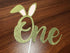Gold Glitter Some Bunny One Birthday Cake Topper, Bunny 1st Birthday Cake Decorations for Easter