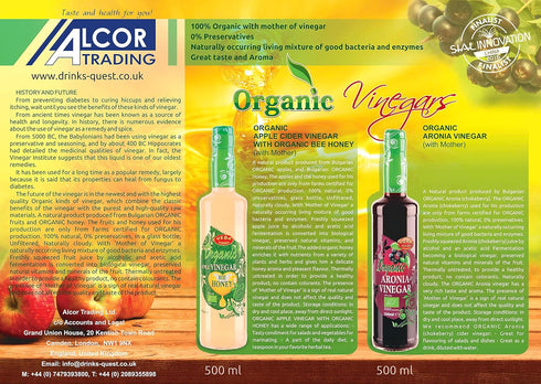 Veda Pleven 500ml Organic Apple Cider Vinegar (with mother)