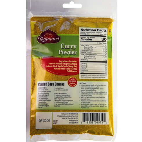 85g 3 Rajapuri Caribbean Styled Mild Curry / Ounce | Perfect For Meats, Poultry And Fish. Vegan Friendly