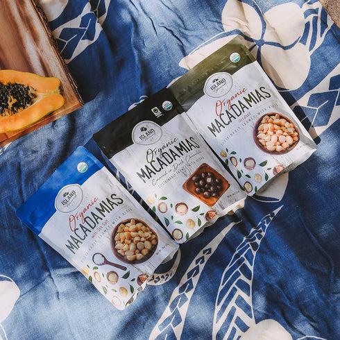 100% 8 (Pack 1) Island Harvest Unsalted Organic Macadamia Nuts - Hawaiian Unsalted Macadamia Nuts are Keto Friendly