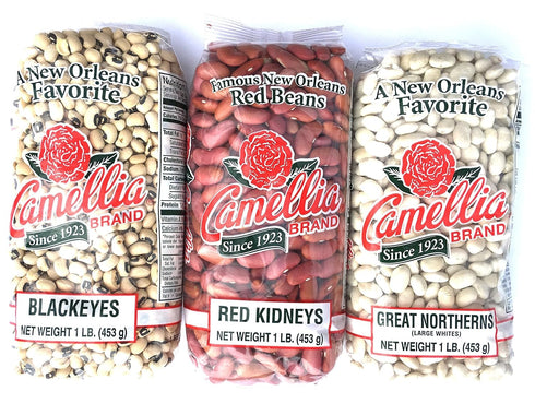 Louisiana Favorites Camellia Dried 1 LB Beans Peas (Blackeye's, Kidney, Great Northern