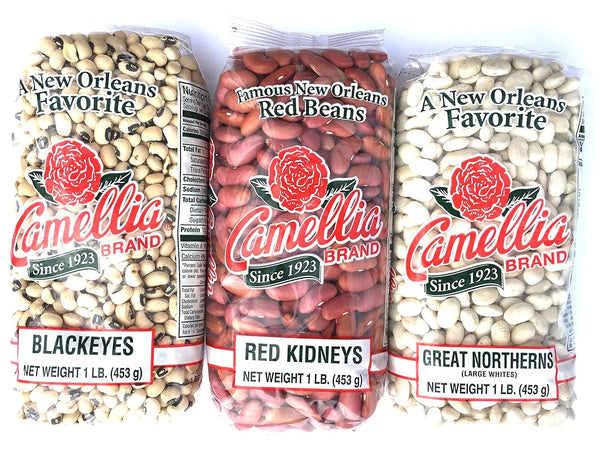 Louisiana Favorites Camellia Dried 1 LB Beans Peas (Blackeye's, Kidney, Great Northern