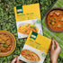 1932, Pack 5 Ashoka Meals Tofu Curry, Plant-Based Gluten Free Meals, All-Natural, Ready to Heat Paneer Makhani, Kosher
