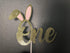 Gold Glitter Some Bunny One Birthday Cake Topper, Bunny 1st Birthday Cake Decorations for Easter