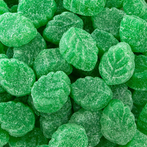 Spearmint Leaves Jelly Candy - 2 Pound Bulk Bag - Classic Spearmint