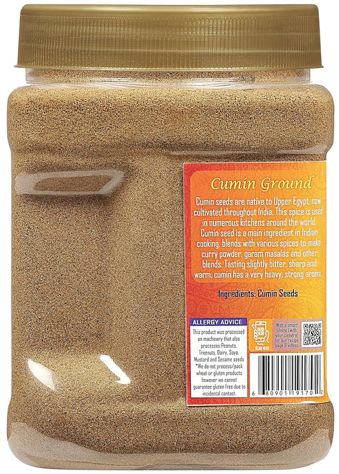 Rani Cumin (Jeera) Powder Spice, 16oz (1lb) 454g PET Jar, All Natural, Vegan, Gluten Friendly, NON-GMO, Kosher, Indian