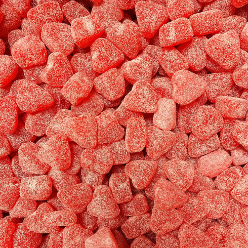 1 Lb. Candy Retailer Valentine's Day Sour Cherry Jelly Hearts