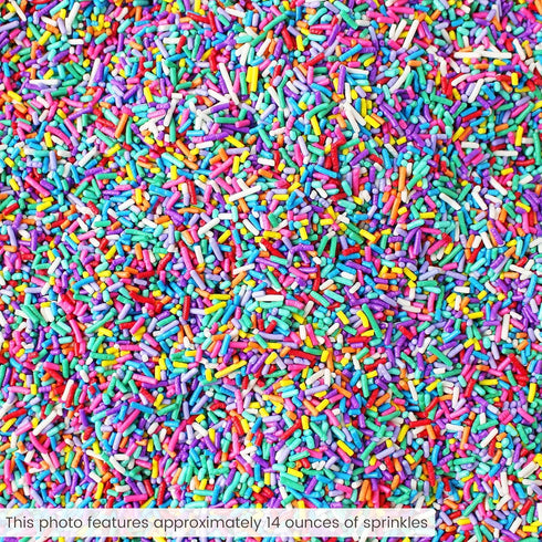 Ultimate Unicorn Rainbow Jimmies Sprinkle Mix, Sprinkles Made in USA by Sprinkle Pop, 2oz