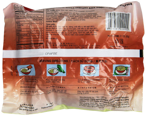 24 Pack Chicken Flavour Instant Rice Noodles - Pho Ga Style