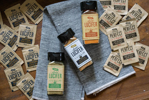 Pack, 3x 2.4 oz Saint Lucifer, Triple Combo | Habanero, Jalapeo, and Seafood Seasonings, Made In The USA, Gluten Free