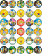 30 Edible Cupcake Toppers – Family Fun Adventure-Inspired Cake Decorations, Uncut Edible on Wafer Sheet