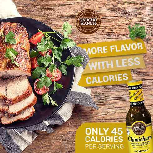 Gaucho Ranch Original Flavor Chimichurri Sauce | Parsley, Garlic, Rosemary, Oregano Seasoning Mix | Gluten Free, Keto,