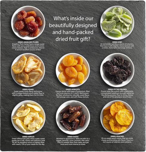 25 oz Simply Dried Fruit Gift Tray Basket Arrangement Nut Free for Holiday Birthday Healthy Snack Business Gourmet Food