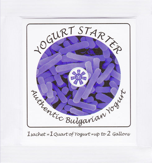 Pack 3 Yogurt Starter Cultures - of Freeze-dried Culture Sachets for Authentic Bulgarian Yogurt