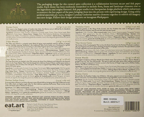 8 Pack Set eat.art Curries of Origin, | Gift for all Occasions | Gift for Men | Gift for Women | Spice Blends