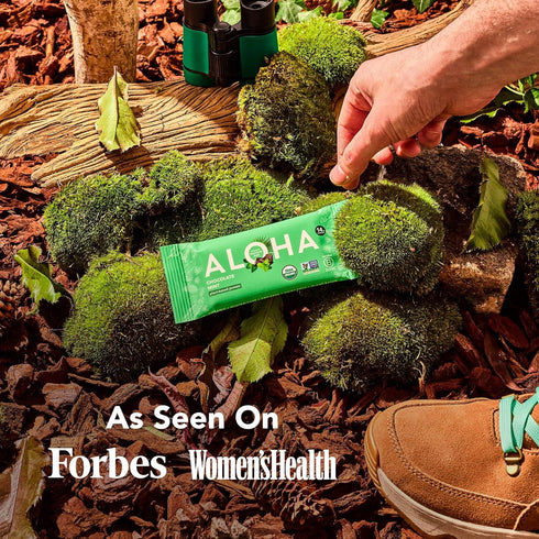 1.98 Oz (Pack 12) ALOHA Organic Plant Based Protein Bars, Chocolate Mint