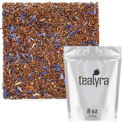 Tealyra Rooibos Earl Grey - Caffeine-Free Herbal Loose Leaf Tea with Bergamot Oil, 220g (8-ounce)