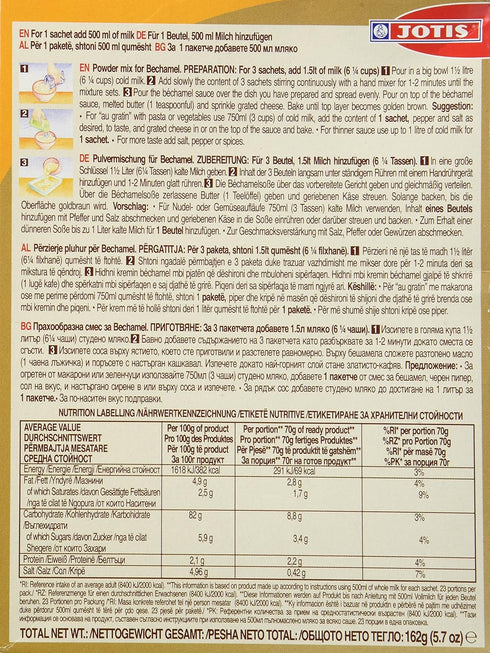 Jotis (Yiotis) Bechamel Mix, 5.7 oz Box (Greek)