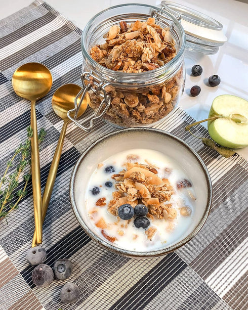 1.5 Food to Live Organic Golden Crunchy Granola, Pounds - Small Batch, Handcrafted, Bulk, Great as Snack for Breakfast