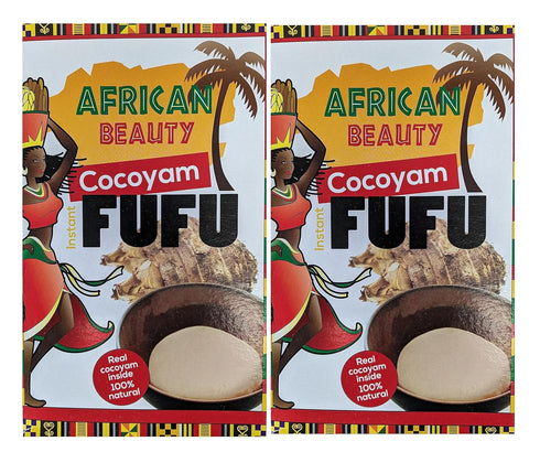 African Beauty Cocoyam Fufu Flour African Mix 24oz - Authentic, Premium Quality Fufu Flour