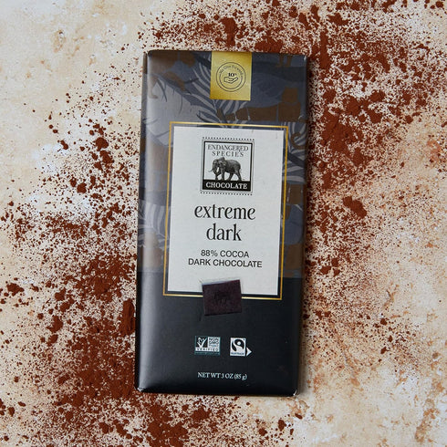 3 oz Endangered Species, Extra Dark Chocolate Panther