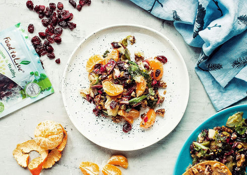5 Food to Live Dried Cranberries, Pounds Raw, Kosher, Vegan, Lightly Sweetened and Coated with Sunflower Oil