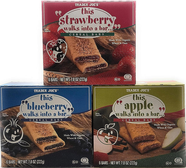 Trader Joe's Cereal Bar Variety Pack - 3 Flavors