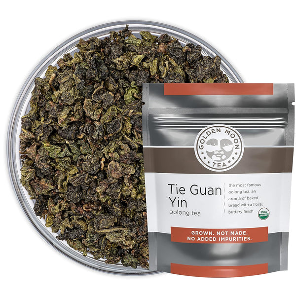Golden Moon Tea Tie Guan Yin Oolong Tea - Organic Green Tea
