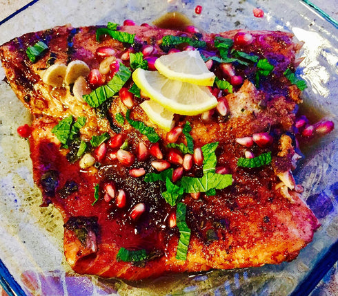 3.5 oz. Premium Salmon Spice Blend by Spice + Leaf - Gourmet Vegan, Preservative Free Spice Blend for Flavoring Salmon