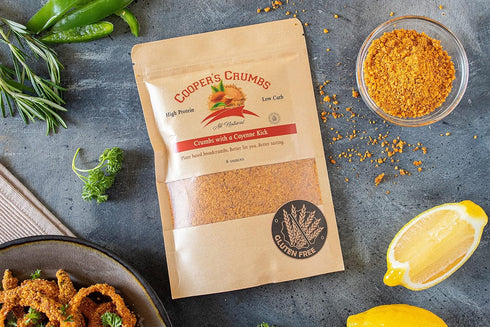 Cooper's Crumbs All Natural Gluten Free Low Carb Bread Crumb Alternative, High Protein, Vegan, Certified Kosher, Paleo,