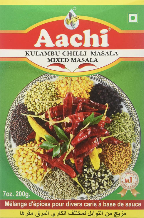 Aachi Kulambu Chilly Masala Mixed Masala 7 Oz, 200 Gm