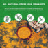 1 100% Organic Turmeric Powder Pound Jar by Jiva Organics - Raw with Curcumin - Lab Tested & Reports Available - Raw