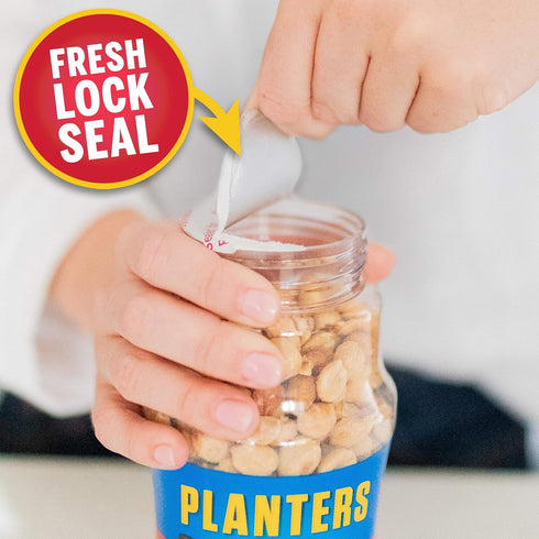16 (Pack 4) Planters Peanuts, Dry Roasted & Unsalted, Ounce Jar