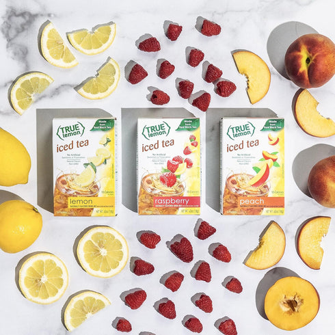 6 12 pack True Lemon Peach Iced Tea, ct