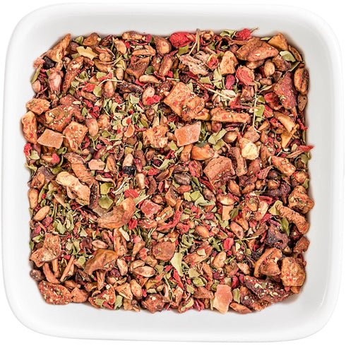 Tealyra Pomegranate Raspberry Fruity Herbal Loose Leaf Tea - 222g (8-ounce) - All Natural, Caffeine-Free, Rich in