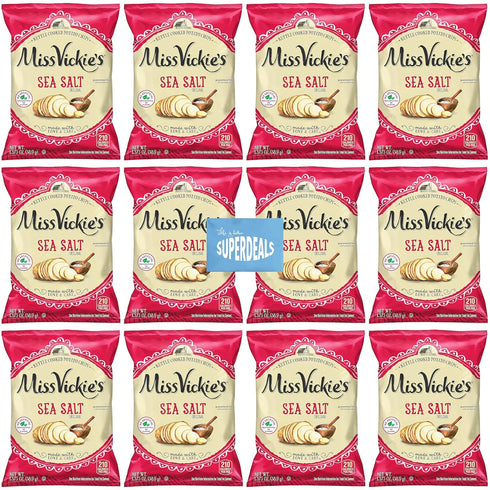 Kettle Cooked Potato Chips by Miss Vickie's Value Pack Bundled by SUPERDEALS