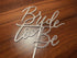 Rose Gold Bride To Be Cake Topper, Bridal Wedding Shower Cake Decorations (Double-sided Glitter)
