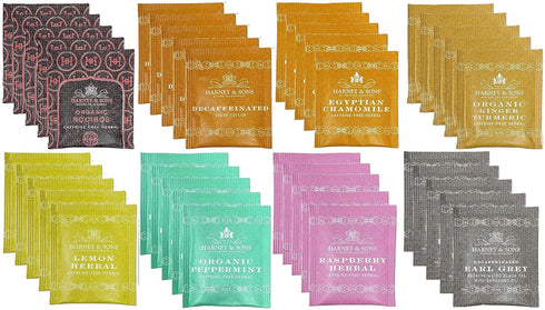 Harney & Sons Assorted Tea Bag Sampler 40 Count Harney Decaf Tea