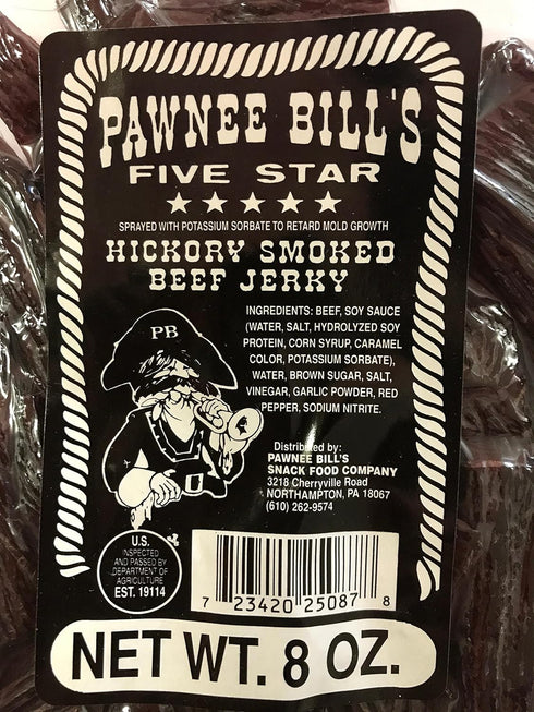 Pawnee Bill's 8oz) Beef Jerky Pieces (original
